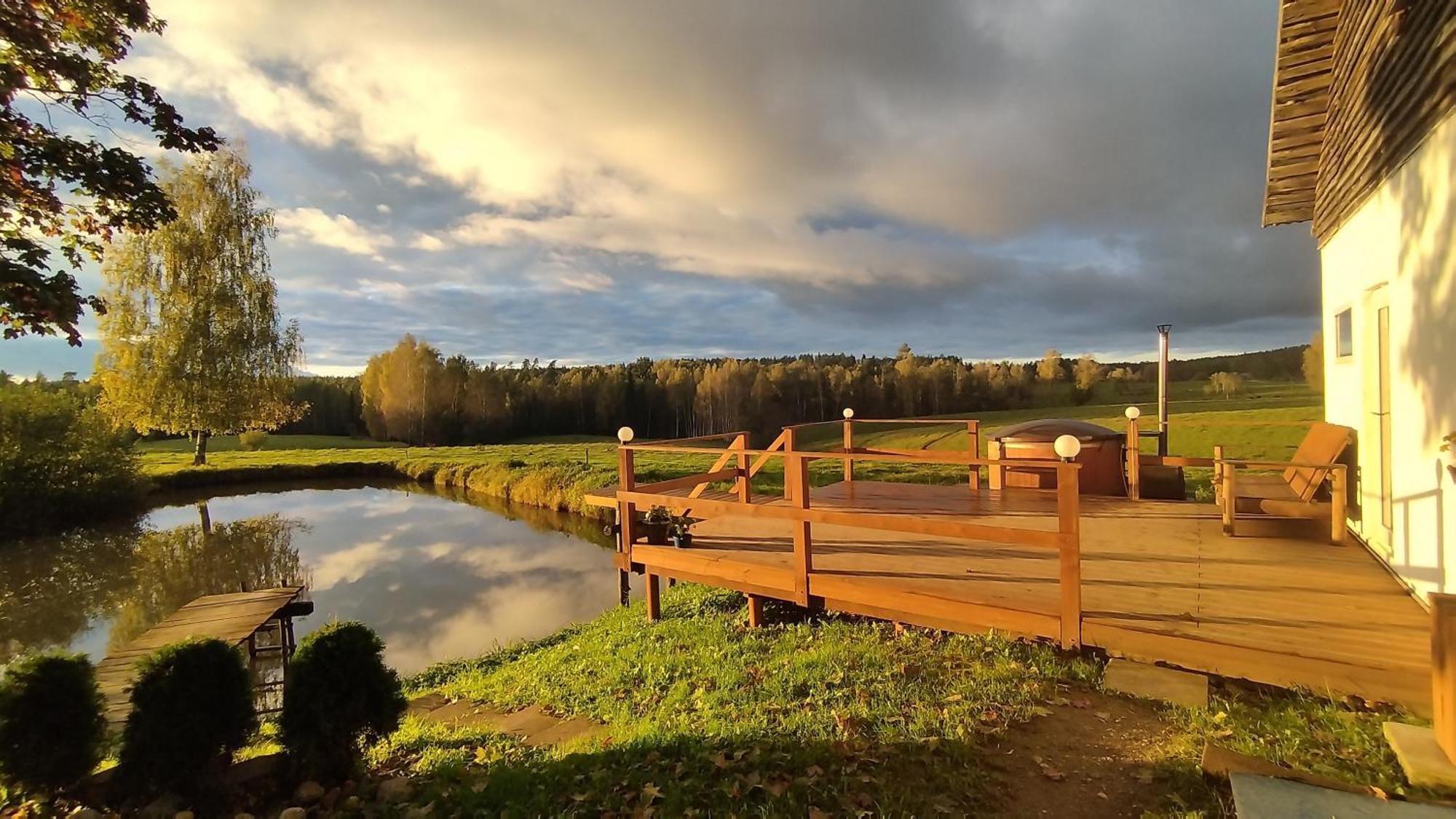 Guesthouse, Sauna & Jacuzzi In Gauja Valley - Kakukalns Straupe Exteriér fotografie